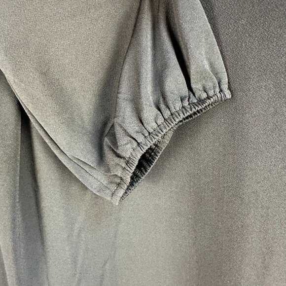 Cable‎ & Gauge Women's V-Neck Grommet Detail 3/4 Sleeve Top, Size Large, Black - Picture 6 of 10